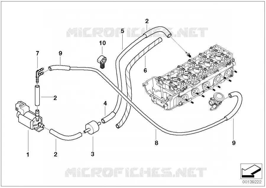 Pompe a air p commande a depression BMW BMW Série 5 2003 M5 N M5
