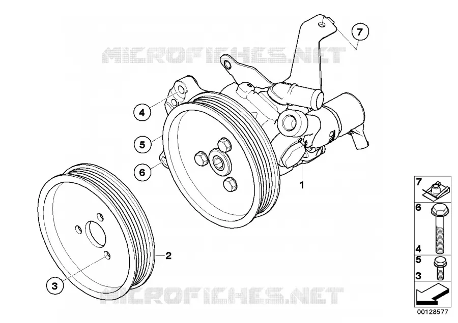 Pompe d servo-direction/Direction active BMW BMW Série 5 2007 535d N 535d