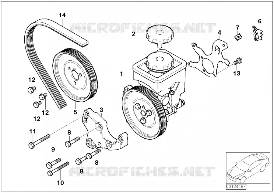 Pompe de servo-direction BMW BMW Série 3 2000 320d N 320d