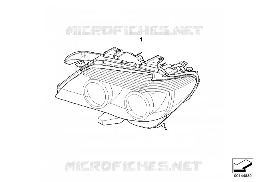 Projecteur BMW BMW Série 7 2004 760Li A 760Li