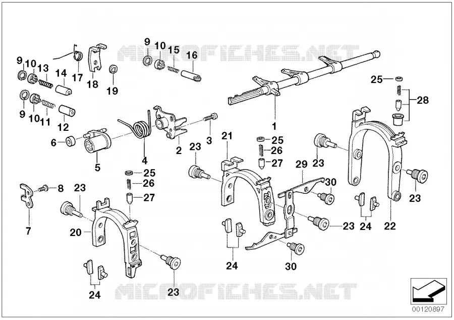 S5d...z pieces interieures de commande BMW BMW Série 5 1995 523i A 523i