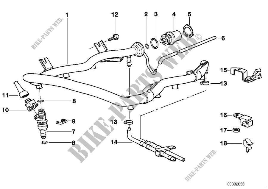 Soupapes/conduite de dispositif dinject pour BMW 730i