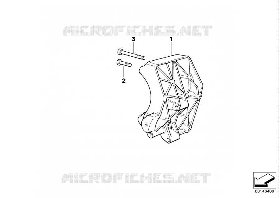 Support de compresseur de climatiseur BMW BMW Z3 1996 Z3 M3.2 N Z3 M3.2