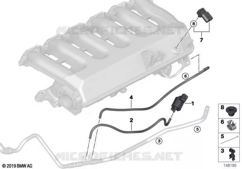 Syst. daspirat. - comm. par dépression BMW BMW Série 7 2004 730d A 730d