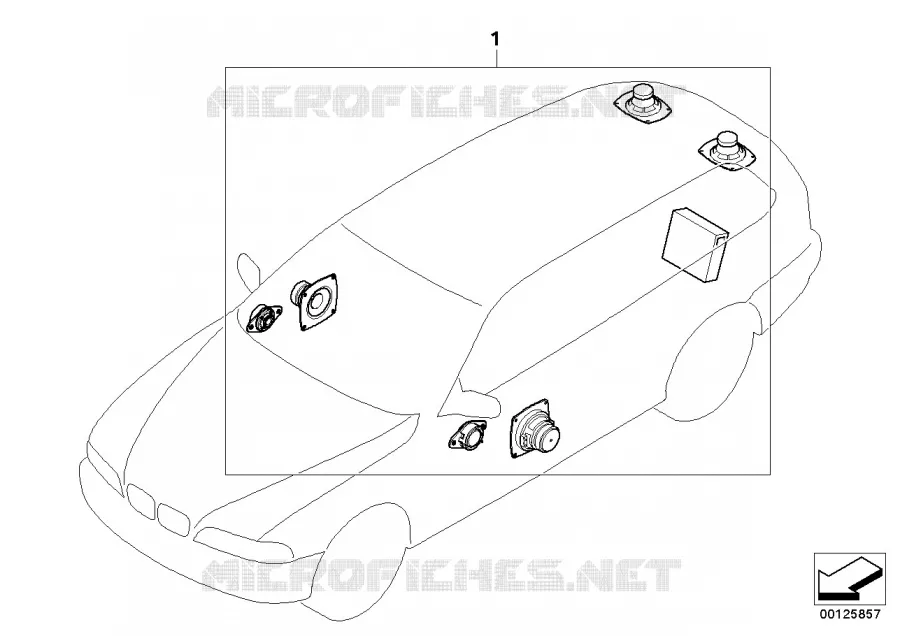 Système Sound Modul BMW BMW Série 5 1997 540i M 540i