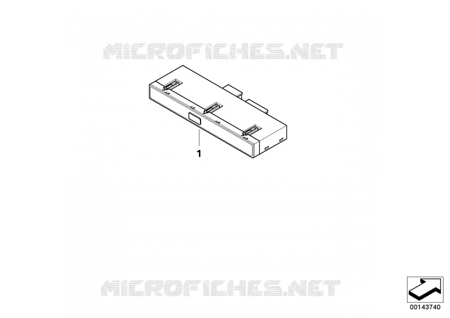 Unité interrupteurs console centrale BMW BMW Série 5 2003 525d N 525d