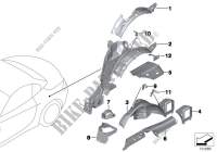 Passage de roue ar/elements de plancher pour BMW Z4 23i