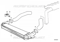 Refroidisseur dair de suralimentation pour BMW 325tds