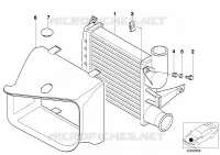 Refroidisseur dair de suralimentation pour BMW 525tds