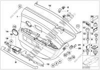 Revêt.de porte arr,airbag latéral/longue pour BMW 760Li