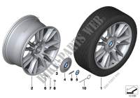 Roue all. BMW Indiv. rayons V 301  20\ pour BMW 730d