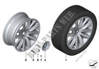 Roue all. BMW rayons doubles 253   20\ pour BMW 740dX
