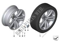 Roue all. BMW rayons doubles 316   20\ pour BMW 730Ld