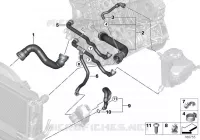 Systeme de refroidissement - durit Radiateur Série 1 bmw-voiture 2006 118d 40711