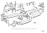 Système déchappement avec catalyseur pour BMW 750iL