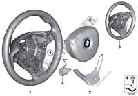 Volant sport avec airbag multifonction pour BMW 550i