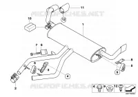 Système déchappement arrière pour BMW X6 35iX