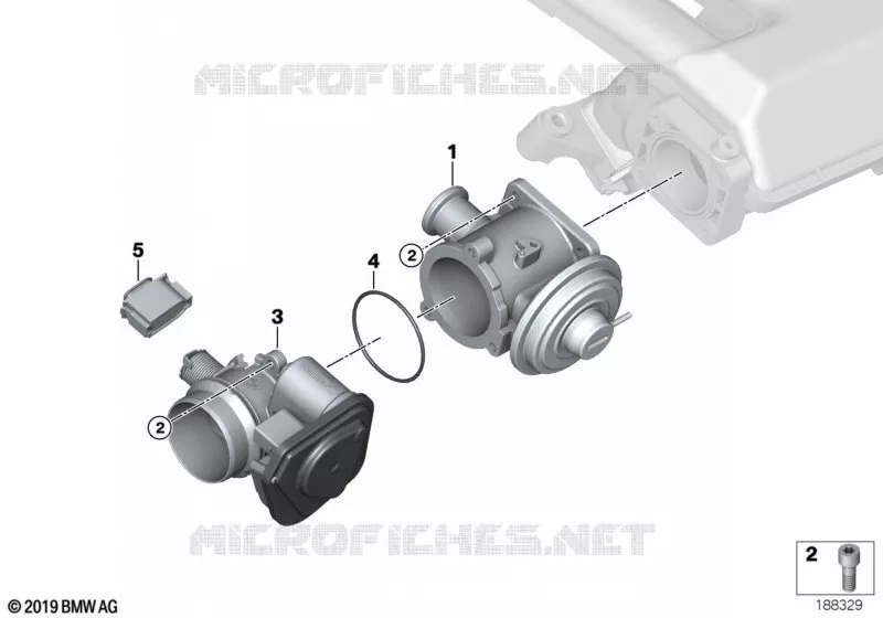 AGR-Commandé par dépression BMW BMW Série 3 2007 325d N 325d