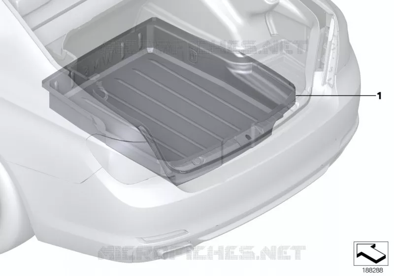 Bac de coffre intégral BMW BMW Série 7 2007 740Li A 740Li