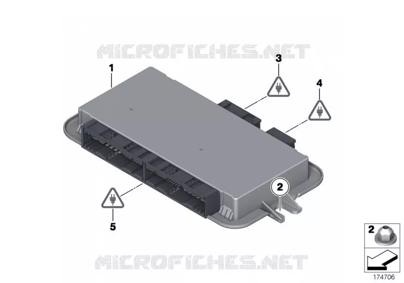 Boîtier électron. module de plancher 3 BMW BMW Série 7 2011 730d A 730d