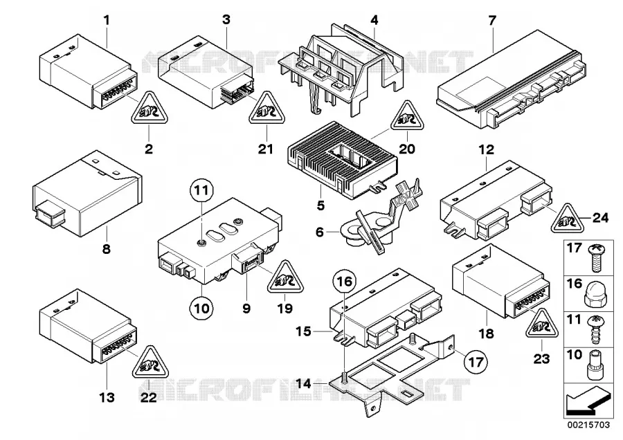 Boîtiers électroniques/modules BMW BMW Série 5 2003 M5 N M5