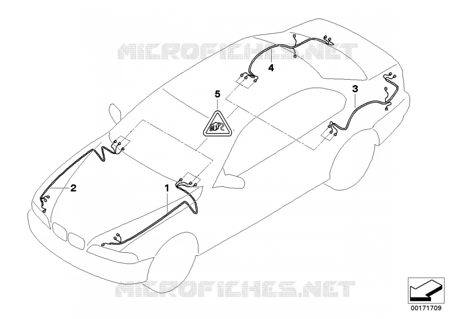 Cable de Rep.p faisceau de cabl.princip. BMW BMW Série 7 2002 730Li A 730Li