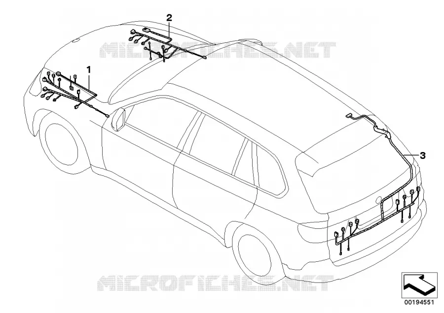 Cable de Rep.p faisceau de cabl.princip. BMW BMW X5 2011 X5 M50dX A X5 M50dX