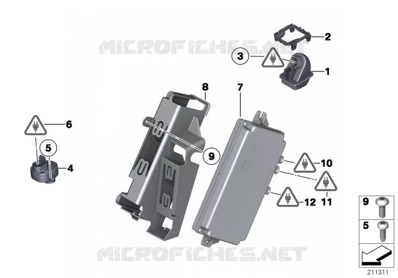 Caméra de recul avec Top View BMW BMW X5 2011 X5 M50dX A X5 M50dX