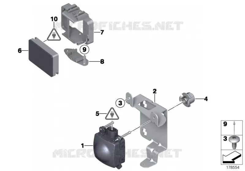 Capteur ACC BMW BMW Série 7 2007 740Li A 740Li
