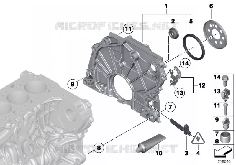 Carter de distribution BMW BMW X3 2011 X3 35dX N X3 35dX