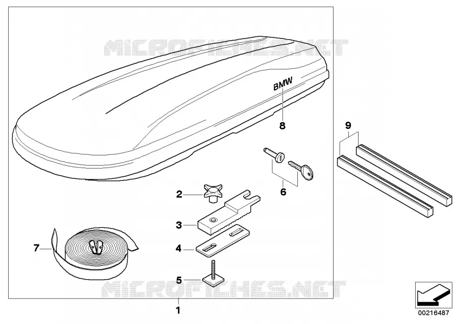 Coffre de toit BMW BMW Série 7 2007 760Li A 760Li
