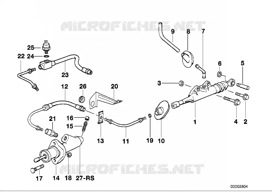 Commande dembrayage BMW BMW Z3 1998 Z3 M3.2 N Z3 M3.2