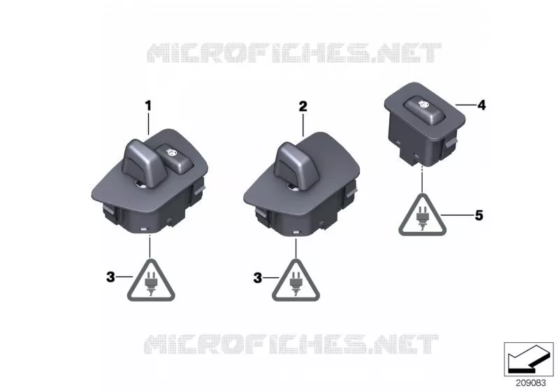 Commut. réglage/chauff colonne direction BMW BMW Série 7 2008 730Li A 730Li