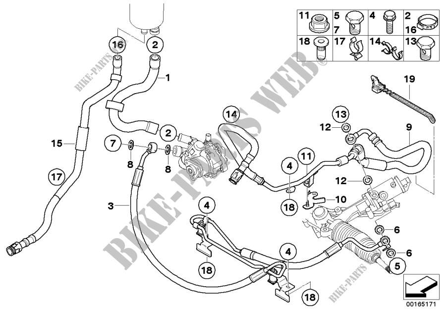 Direction hydraulique Tuyaux dhuile pour BMW 520i