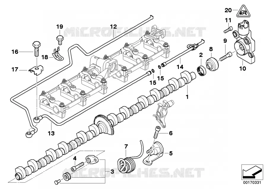 Distribution, arbre excentrique BMW BMW Série 7 2002 760Li A 760Li