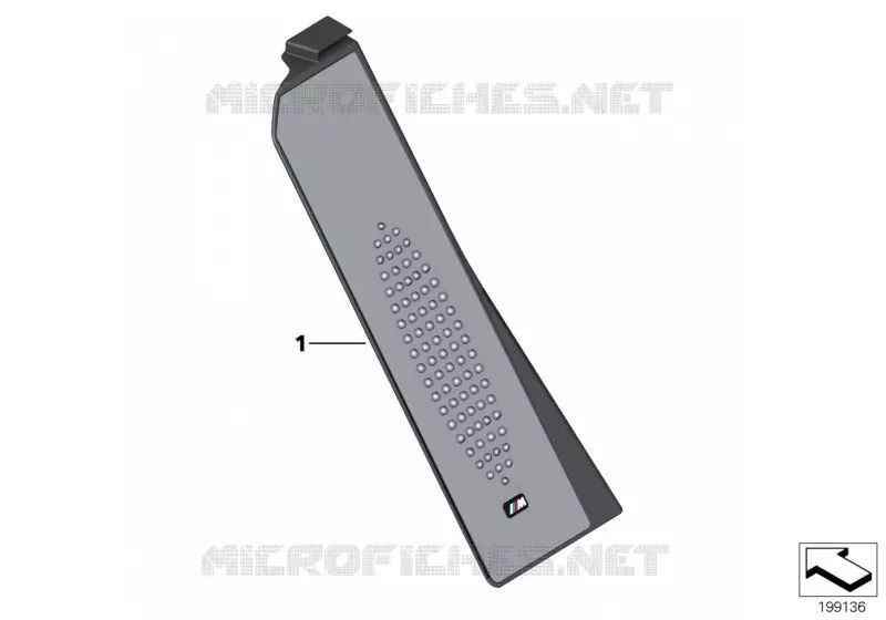 Equipement complémentaire repose-pied M BMW BMW Série 7 2007 730Ld A 730Ld