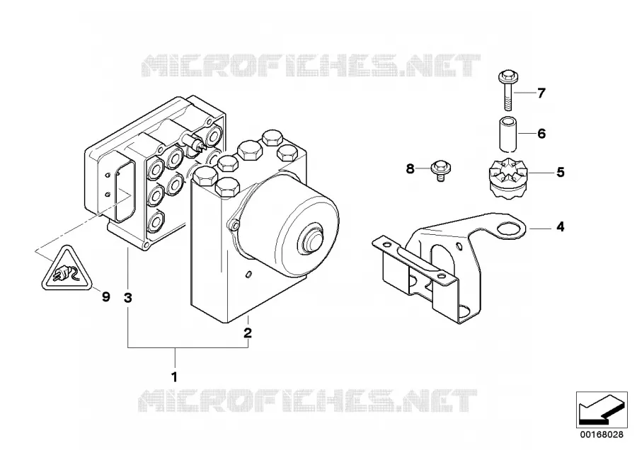 Groupe hydr.ABS/boîte de cde/support BMW BMW Z3 1995 Z3 1.9 N Z3 1.9