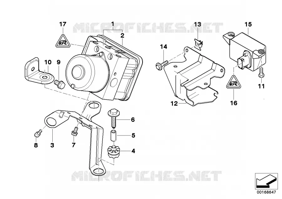 Groupe hydr.DSC/support/capteurs BMW BMW Série 3 2000 320d N 320d