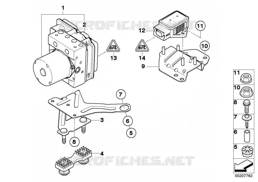 Groupe hydr.DXC/support/capteurs BMW BMW X3 2004 X3 3.0d N X3 3.0d