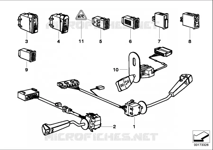 Interrupt.colonne direct./interrupt.div. BMW BMW Série 5 1989 M5 3.6 M M5 3.6