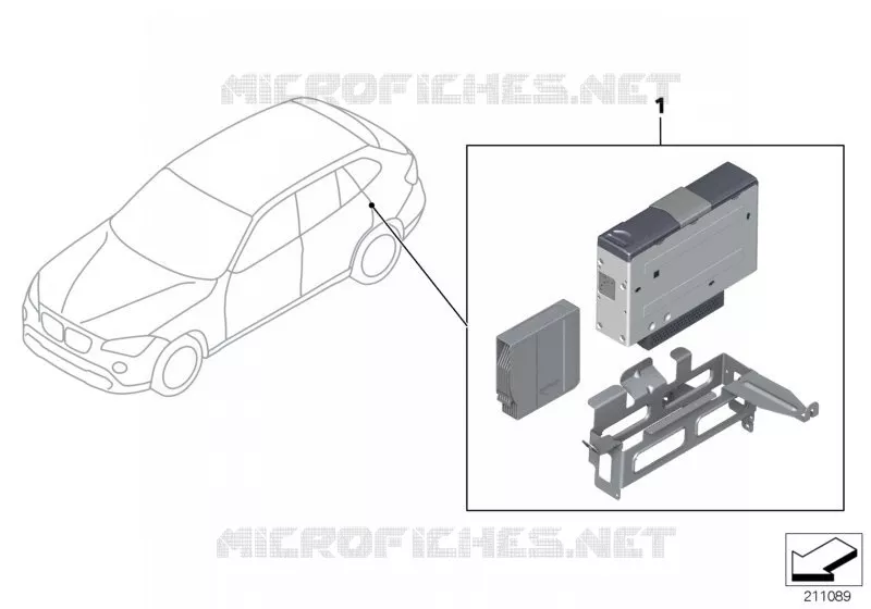 Kit 2eme monte changeur cd BMW BMW X1 2008 X1 18d N X1 18d