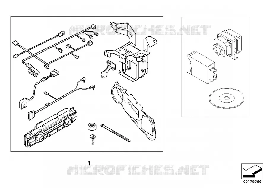 Kit de postéquip. caméra Night Vision BMW BMW Série 7 2002 730Li A 730Li