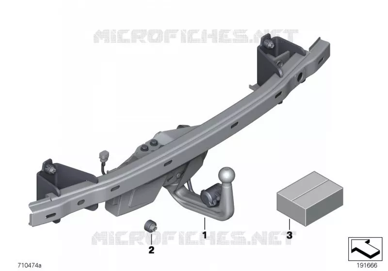 Kit post-équit attelage pivotant élect. BMW BMW Série 7 2008 740Li A 740Li