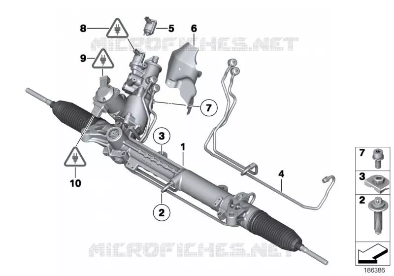 Mécanisme de direction hydraulique BMW BMW Série 7 2012 760Li A 760Li