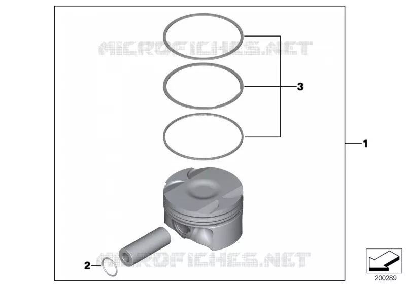 Mécanisme dembiellage - Piston BMW BMW Série 7 2007 760Li A 760Li