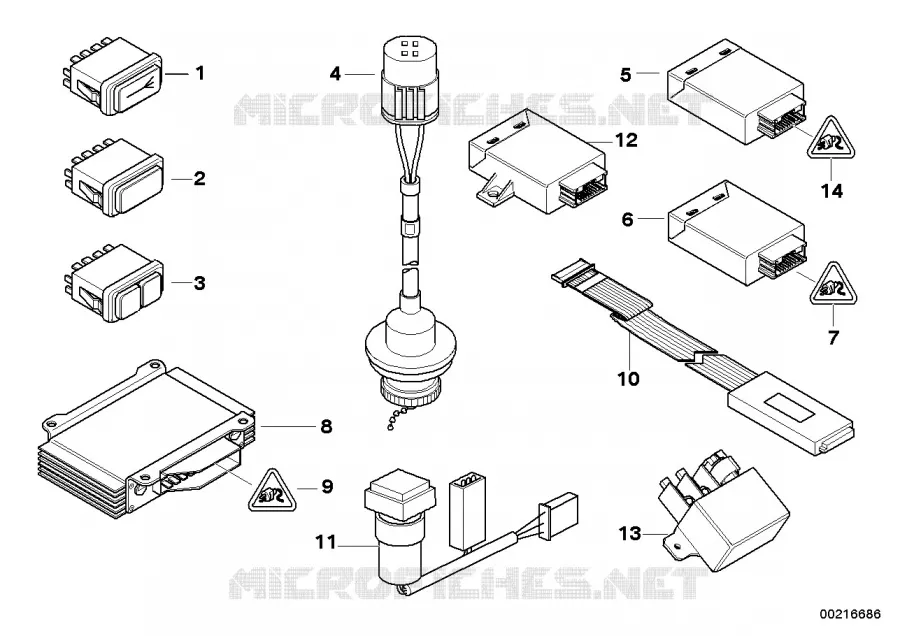 Modules/cont./prise de charge administ. BMW BMW Série 3 2005 330d N 330d