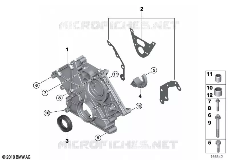 Partie inf. de carter de distribution BMW BMW Série 7 2007 750Li A 750Li