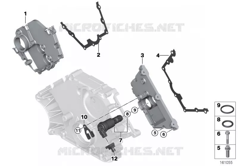 Partie sup. de carter de distribution BMW BMW Série 7 2001 735Li A 735Li