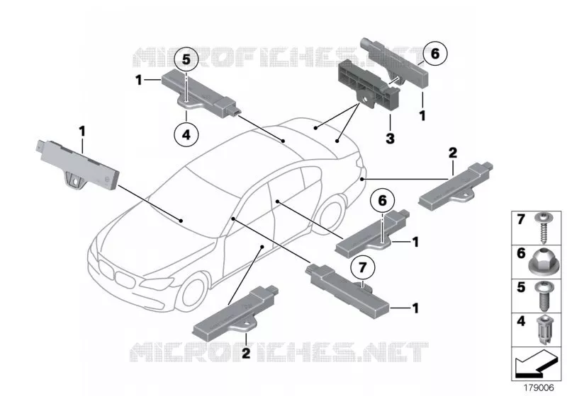 Pièces dantenne Accès Confort BMW BMW Série 7 2012 750Li A 750Li