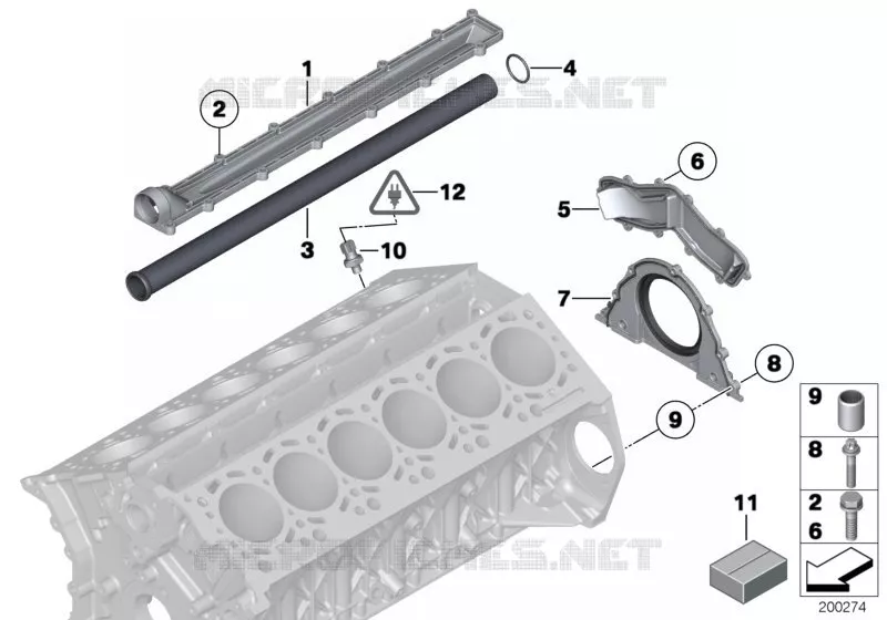 Pièces de bloc-moteur BMW BMW Série 7 2007 760Li A 760Li